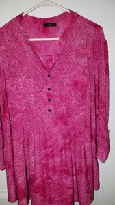 Pink pullover blouse